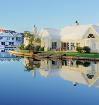 mansion by the water