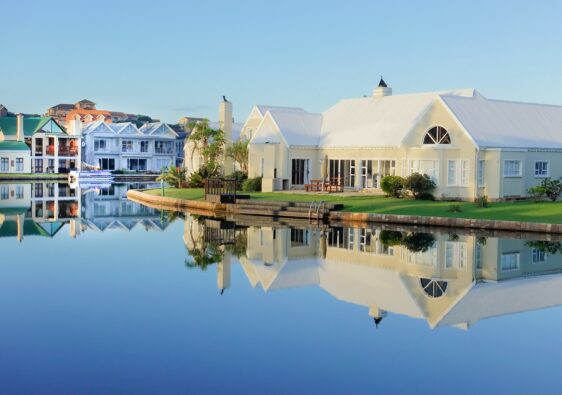 mansion by the water