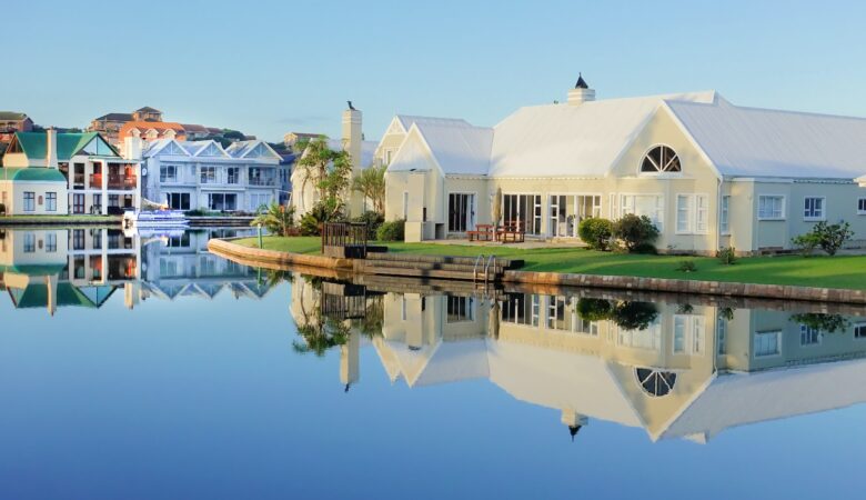 mansion by the water