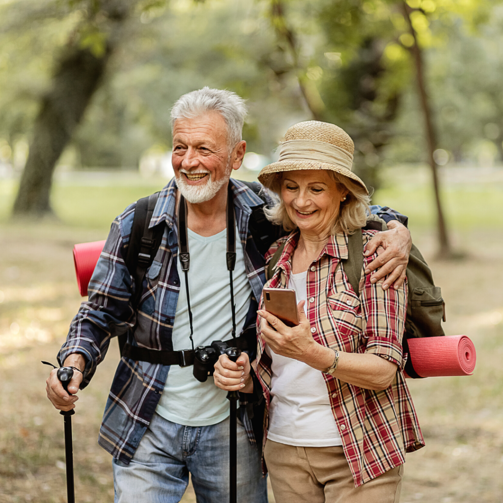 Old Couple Aged Travel